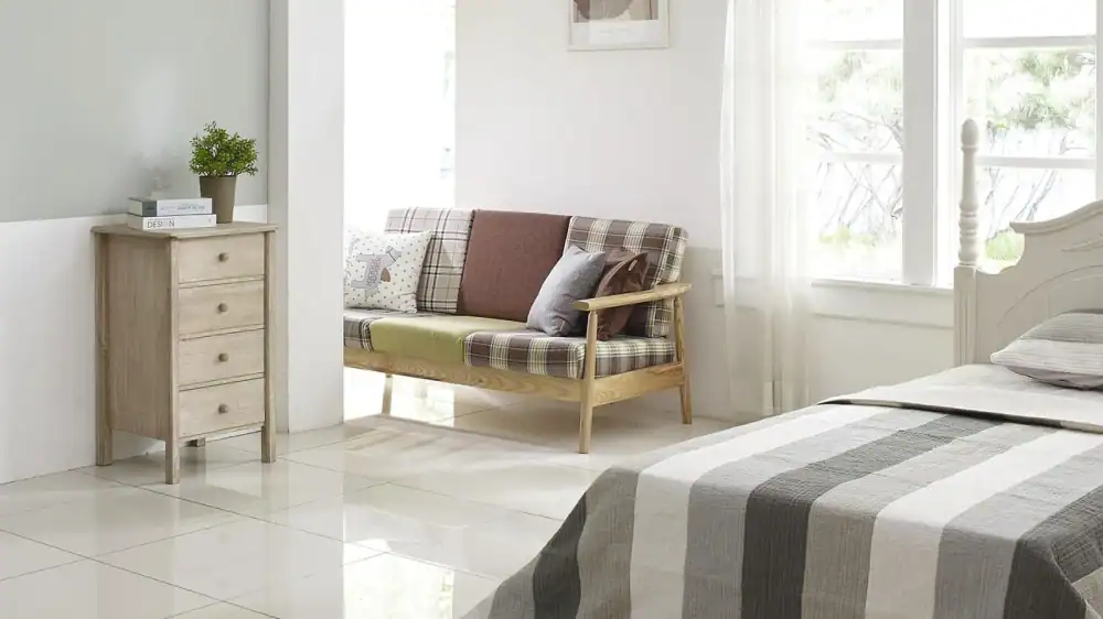 Sunlit, comfortable home interior